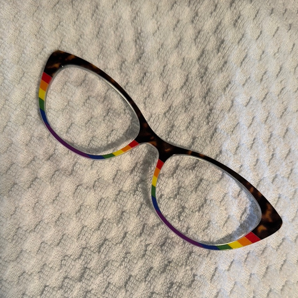 Tortoiseshell Rainbow Cat-Eye Glasses ELLA TOPPERS